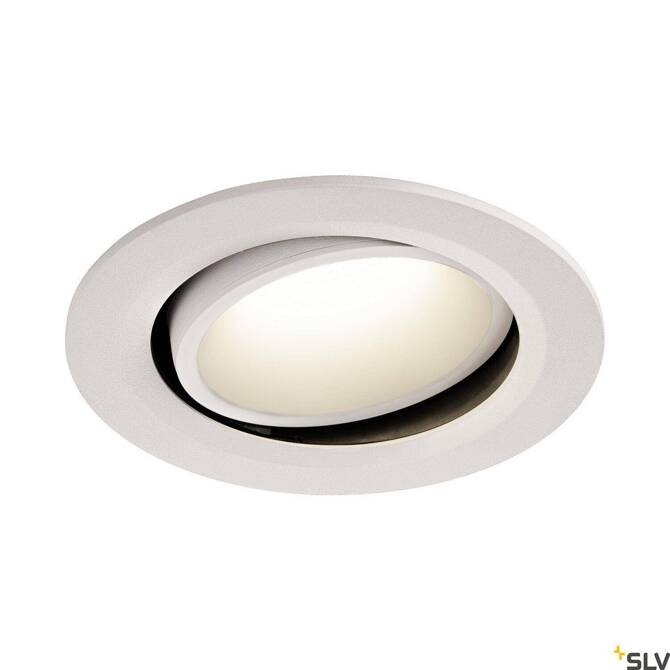 NUMINOS® MOVE DL L, wewnętrzna oprawa sufitowa wpuszczana LED, biała/biała 4000 K 55° obrotowa i pochylana (1003692) - SLV