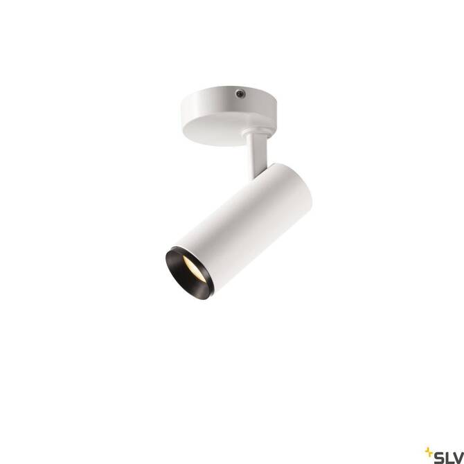 NUMINOS® SPOT PHASE S, wewnętrzna oprawa sufitowa natynkowa LED, biała/czarna 2700 K 60° (1004104) - SLV