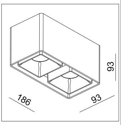 Oprawa LED FASHION 2 ED FIXED-GU10
White&Black IP20  (03366W/B) - ZARlight