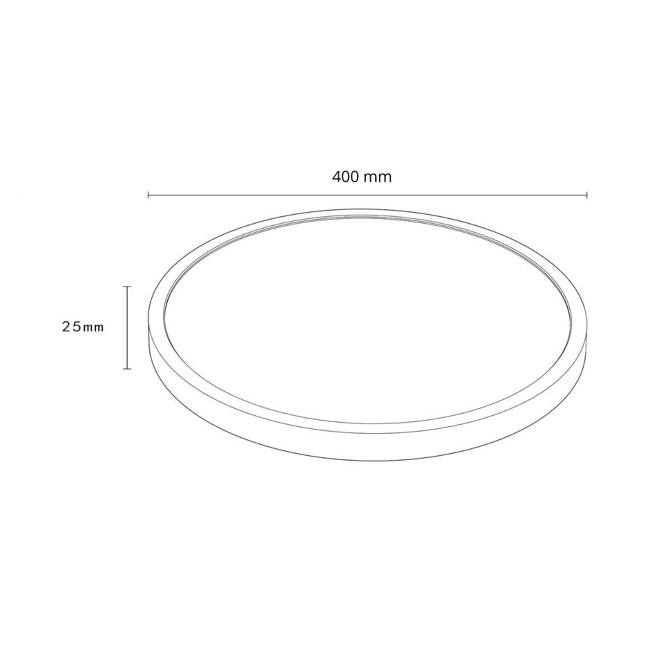 Plafon California LED CCT czarny 40 cm  (LP-2505/1C-40 BK) - Light Prestige