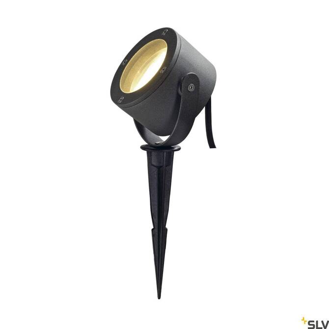 SITRA 360 SPIKE, lampa wbijana w grunt outdoor, jednopunktowa, TCR-TSE, IP44, antracytowa, maks. 9W (231525) - SLV