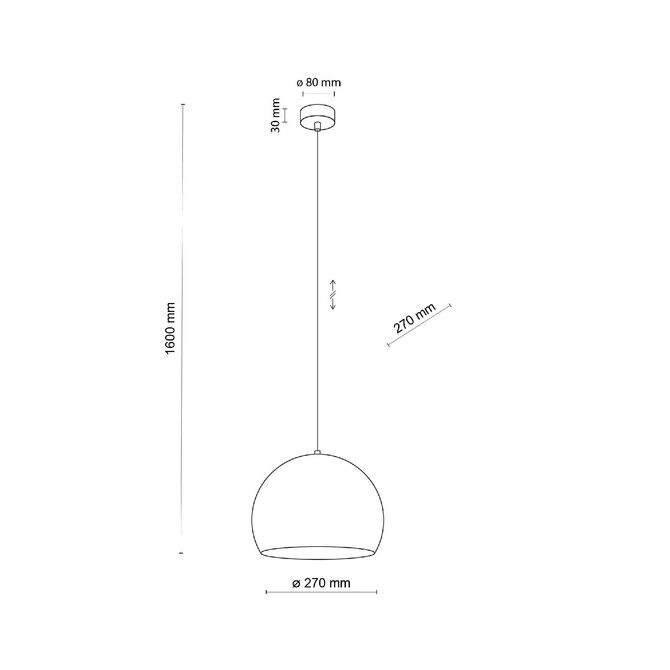 ZOE BRICK LAMPA WISZACA 1 M (10175) - TK Lighting