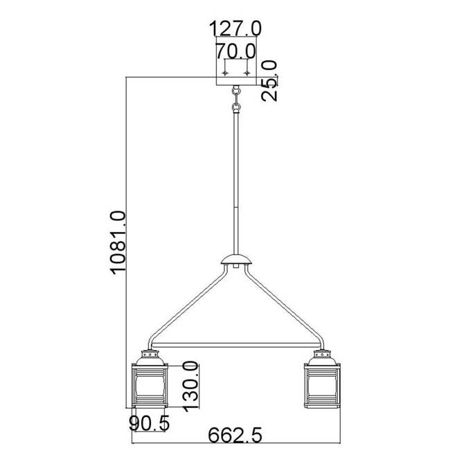 Żyrandol Ashland Bay (KL-ASHLANDBAY-5P-BU) - Elstead Lighting