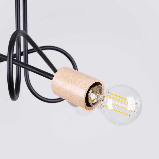 Żyrandol EMBER 3 czarny (SL.1477) - Sollux Lighting