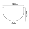 Lampa wisząca no. C - Platyna mat (1260 mm)   (5084) - Shilo