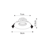 ORION oczko podtynkowe czarne (LP-4434/1RS BK) - Light Prestige